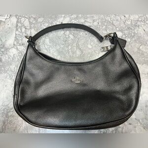 Coach Black Silverish Leather Women's Bag